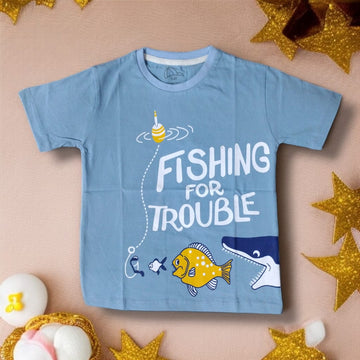 Fishing For Trouble Graphic Tee